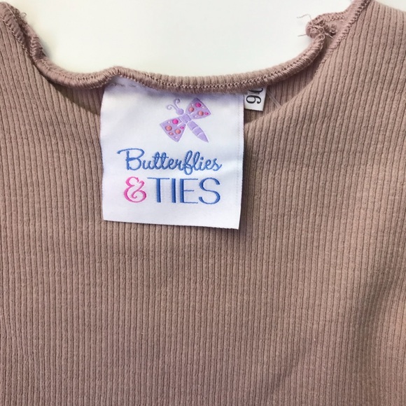 Butterflies & Ties girl’s toddler dress 2T - Picture 3 of 6